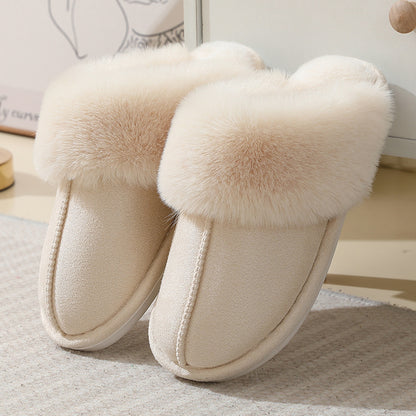 Women's Suede Winter Cotton Slippers