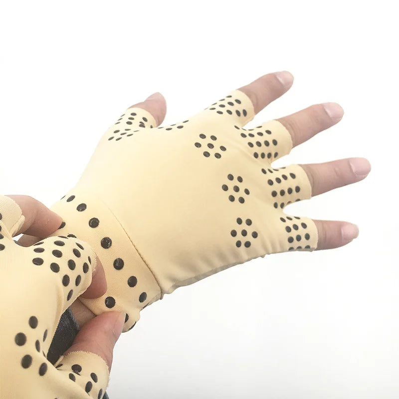 Magnetic Therapy Fingerless Gloves